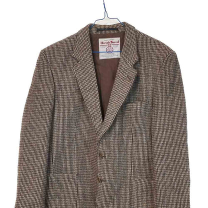 VIN-OUTW-33307 Vintage σακάκι μάλλινο Harris Tweed size:26