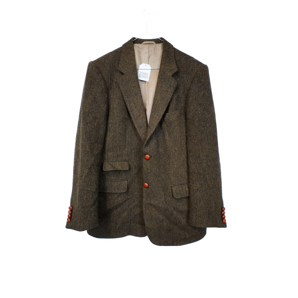 VIN-OUTW-35598 Vintage σακάκι μάλλινο Harris Tweed