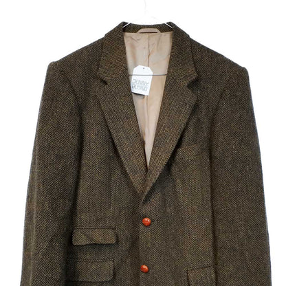 VIN-OUTW-35598 Vintage σακάκι μάλλινο Harris Tweed