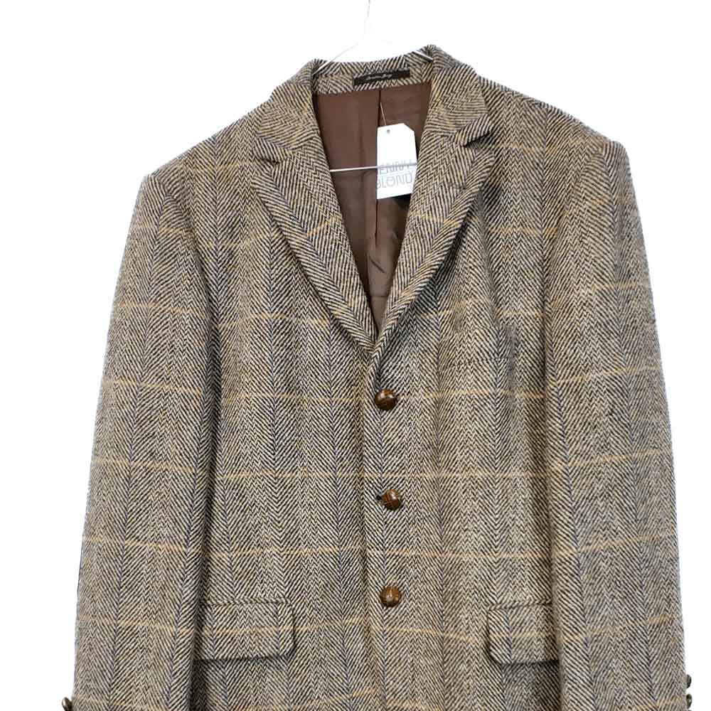 VIN-OUTW-35600 Vintage σακάκι μάλλινο Harris Tweed