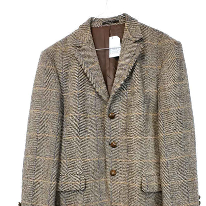 VIN-OUTW-35600 Vintage σακάκι μάλλινο Harris Tweed