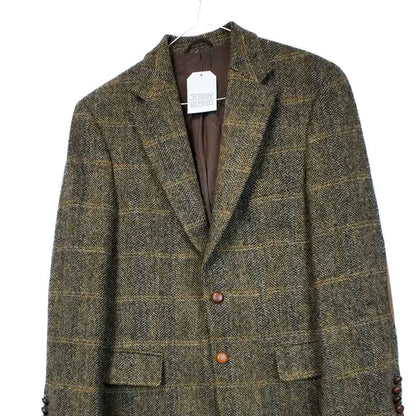 VIN-OUTW-35601 Vintage σακάκι μάλλινο Harris Tweed