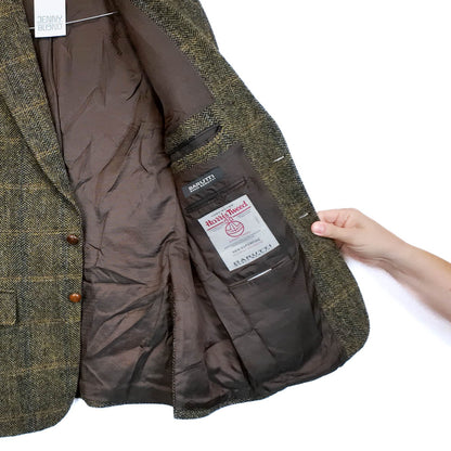 VIN-OUTW-35601 Vintage σακάκι μάλλινο Harris Tweed