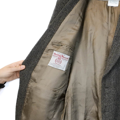 VIN-OUTW-35602 Vintage σακάκι μάλλινο Harris Tweed