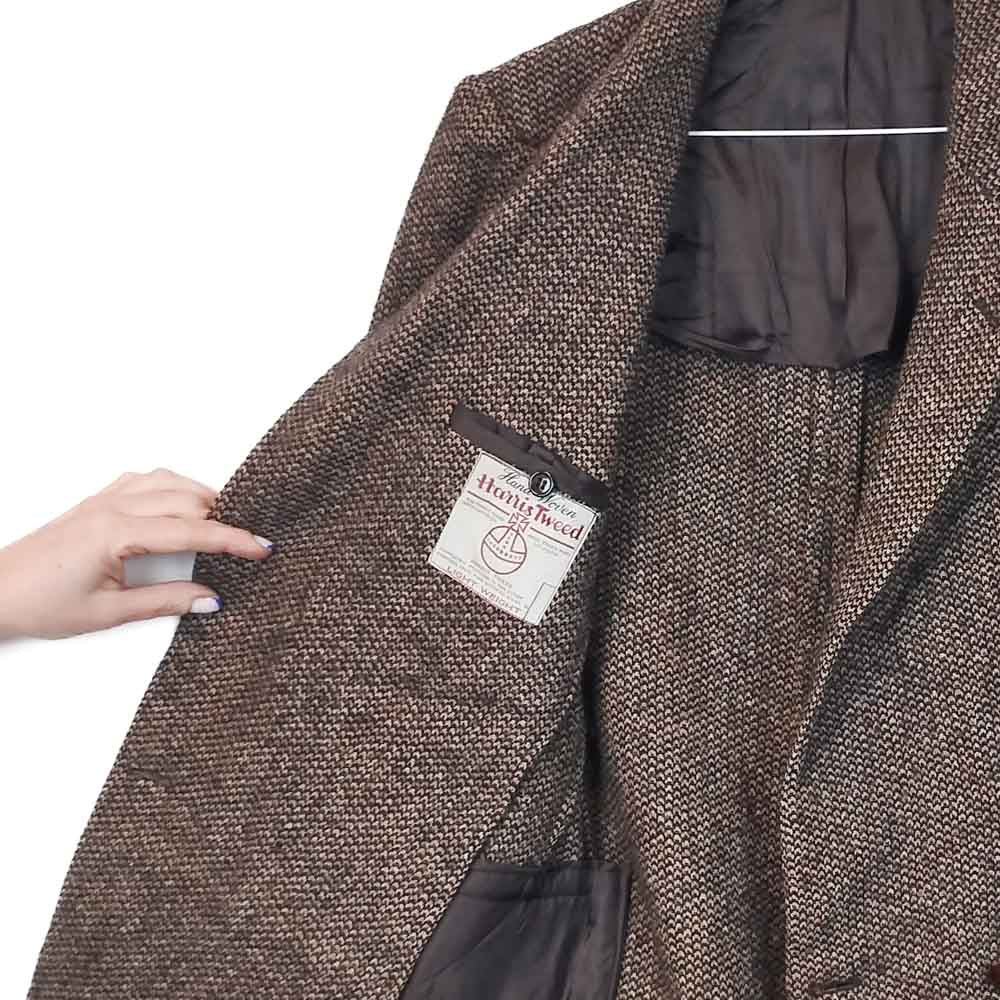 VIN-OUTW-33510 Vintage σακάκι μάλλινο Harris Tweed