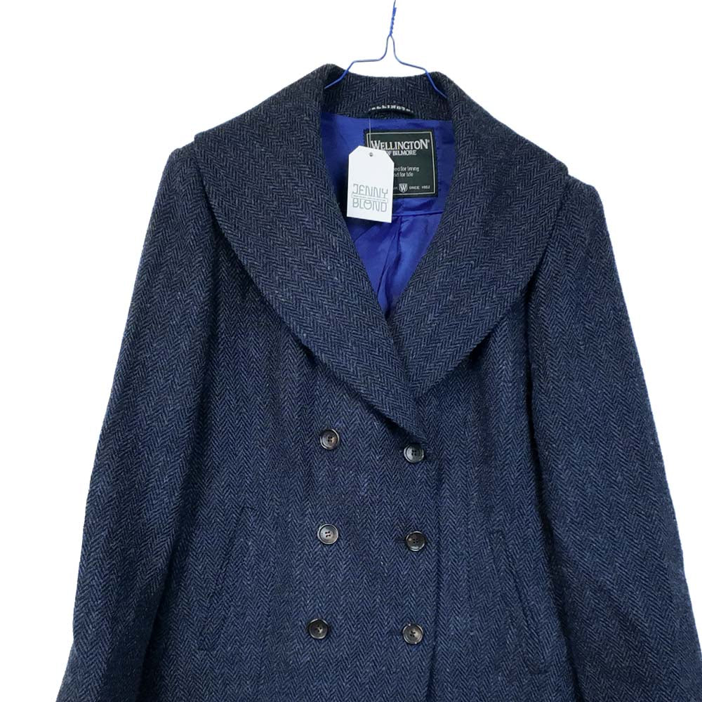 VIN-OUTW-35603 Vintage ημίπαλτο γυναικείο μάλλινο Harris Tweed