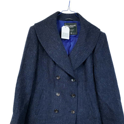 VIN-OUTW-35603 Vintage ημίπαλτο γυναικείο μάλλινο Harris Tweed