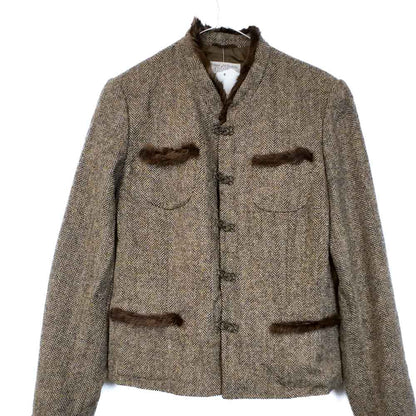 VIN-OUTW-35604 Vintage σακάκι γυναικείο μάλλινο Harris Tweed