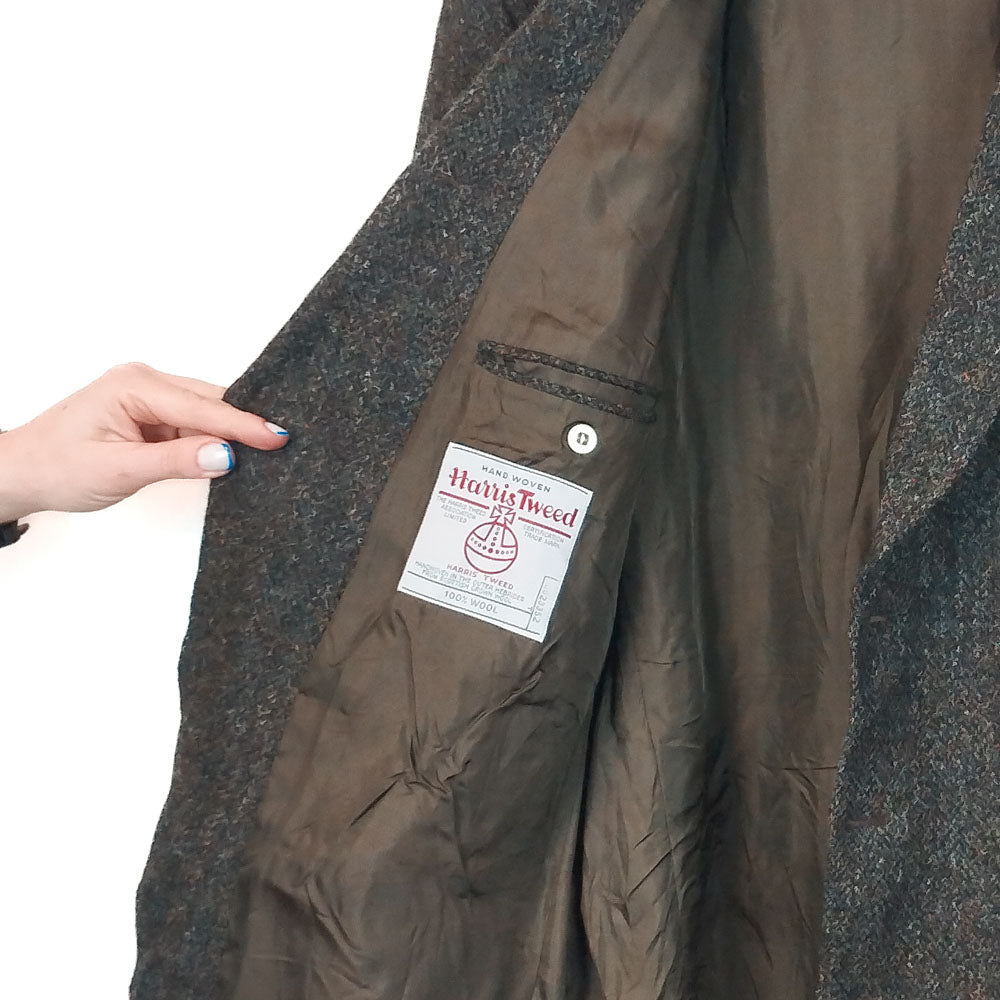 VIN-OUTW-33511 Vintage σακάκι μάλλινο Harris Tweed