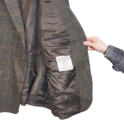 VIN-OUTW-34274 Vintage σακάκι μάλλινο Harris Tweed