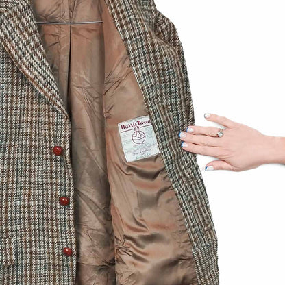 VIN-OUTW-33512 Vintage σακάκι μάλλινο Harris Tweed