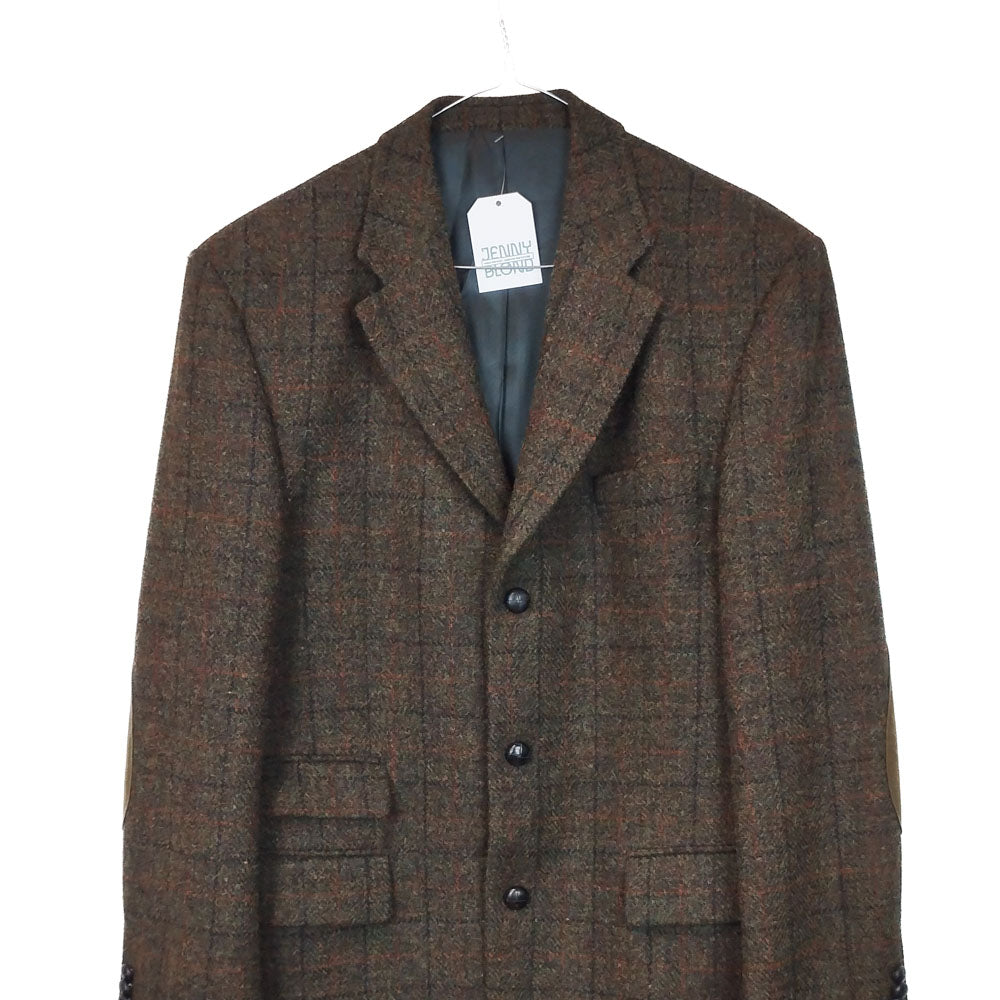 VIN-OUTW-33908 Vintage σακάκι μάλλινο Harris Tweed