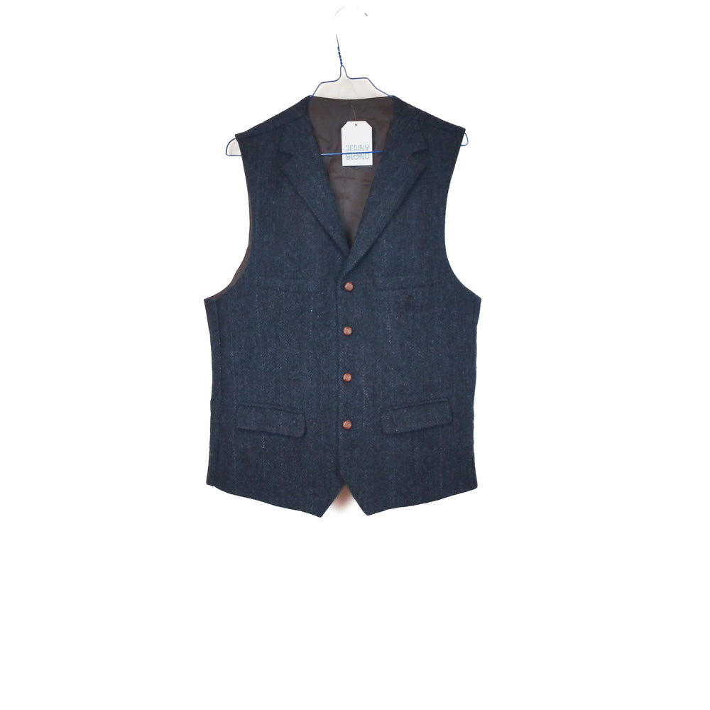 VIN-OUTW-33408 Vintage γιλέκο μάλλινο Harris Tweed