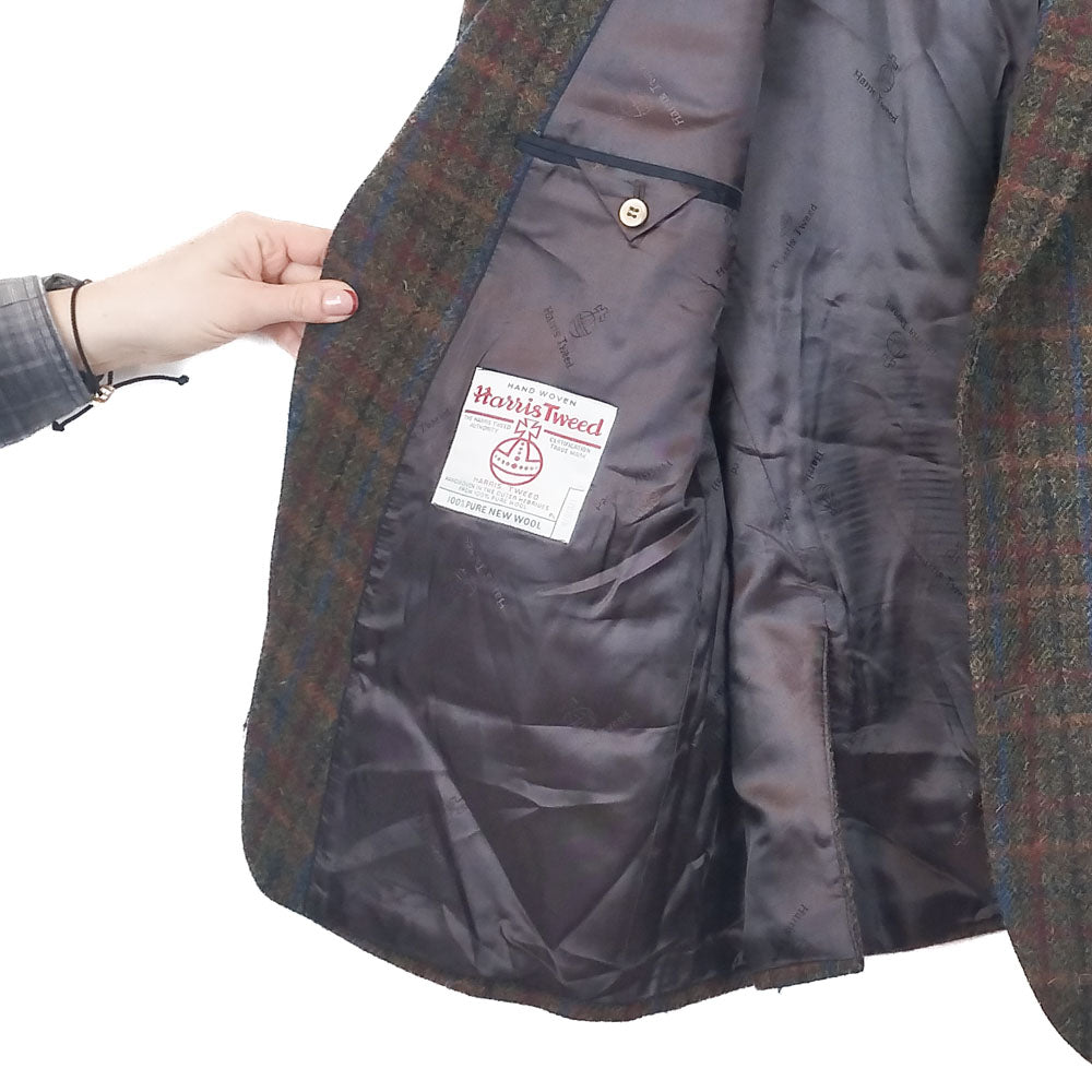 VIN-OUTW-34275 Vintage σακάκι μάλλινο Harris Tweed