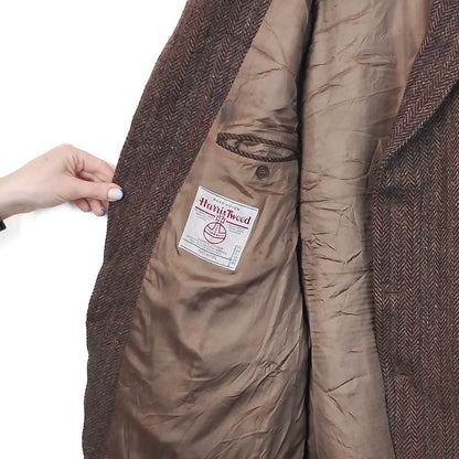 VIN-OUTW-33513 Vintage σακάκι μάλλινο Harris Tweed