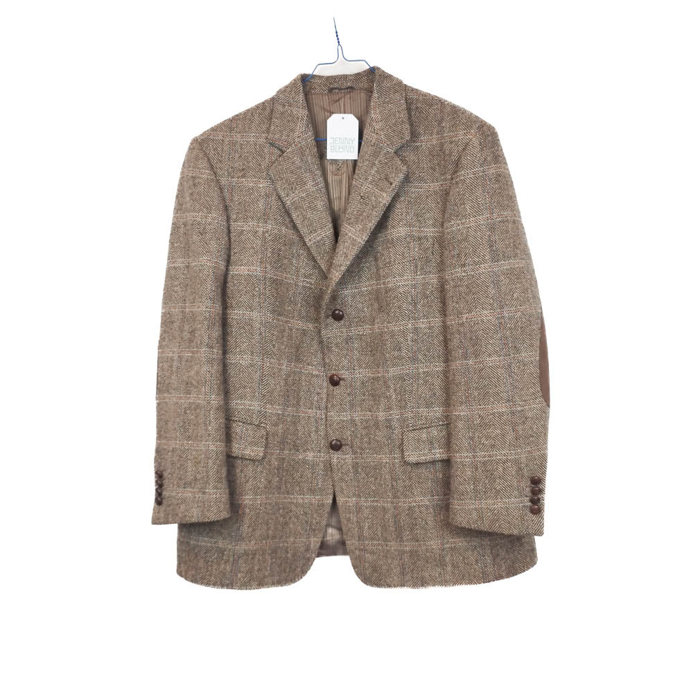 VIN-OUTW-34276 Vintage σακάκι μάλλινο Harris Tweed