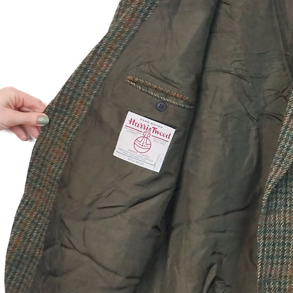 VIN-OUTW-33409 Vintage σακάκι μάλλινο Harris Tweed size:52