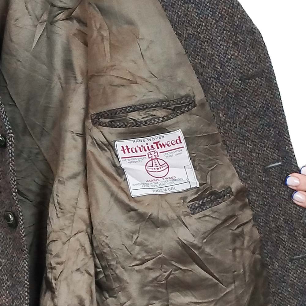VIN-OUTW-33507 Vintage σακάκι μάλλινο Harris Tweed