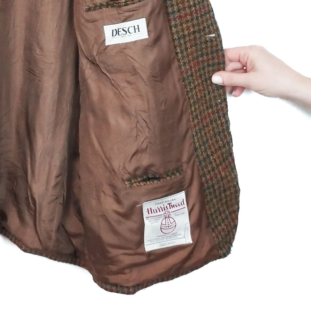 VIN-OUTW-33747 Vintage σακάκι μάλλινο Harris Tweed