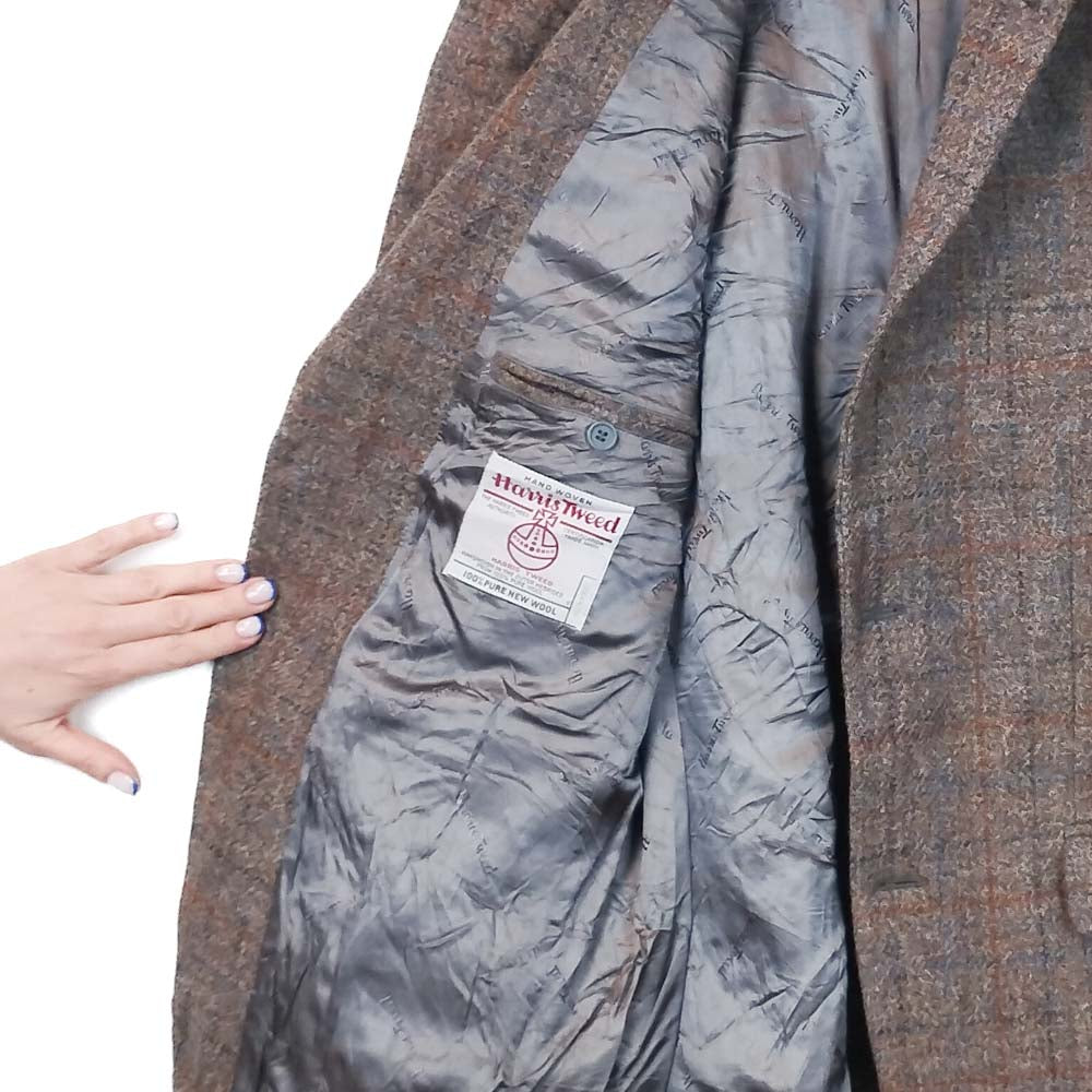 VIN-OUTW-33516 Vintage σακάκι μάλλινο Harris Tweed