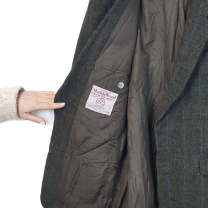 VIN-OUTW-33517 Vintage σακάκι μάλλινο Harris Tweed