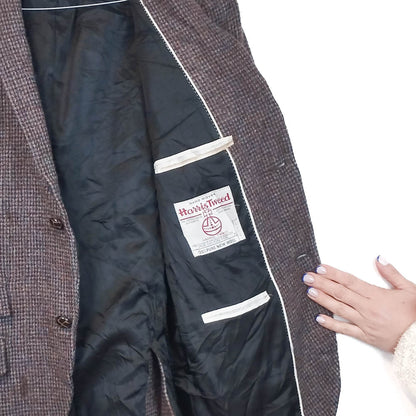 VIN-OUTW-33518 Vintage σακάκι μάλλινο Harris Tweed