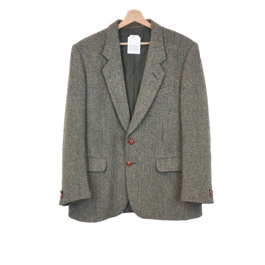 VIN-OUTW-34281 Vintage σακάκι μάλλινο Harris Tweed