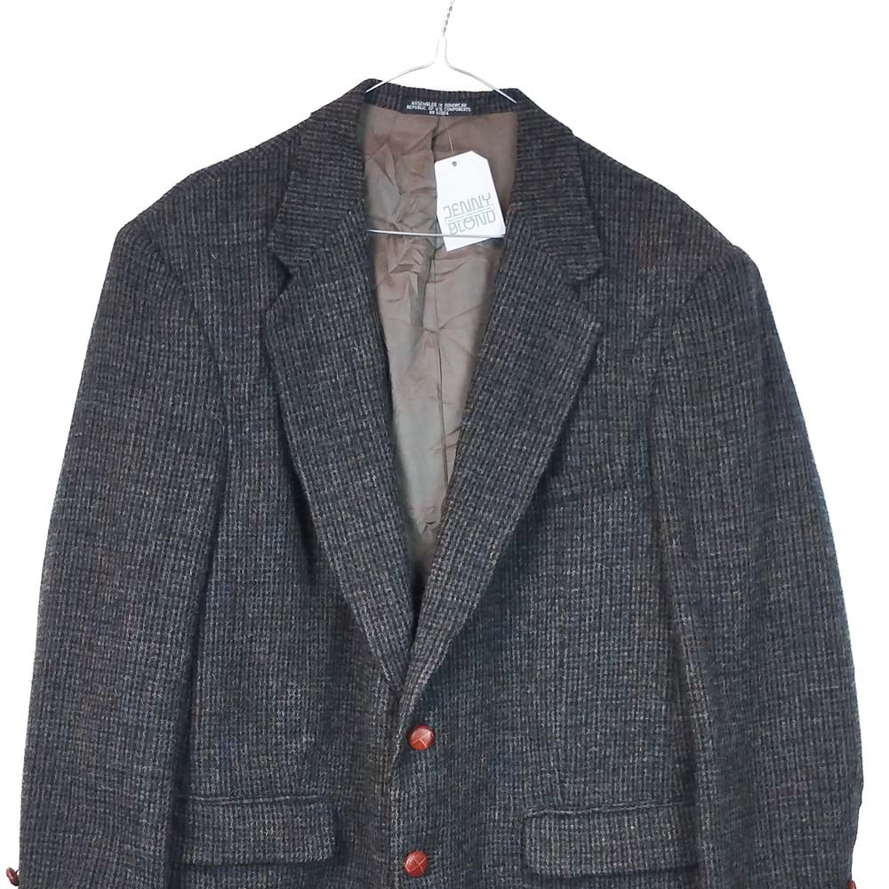 VIN-OUTW-33750 Vintage σακάκι μάλλινο Harris Tweed