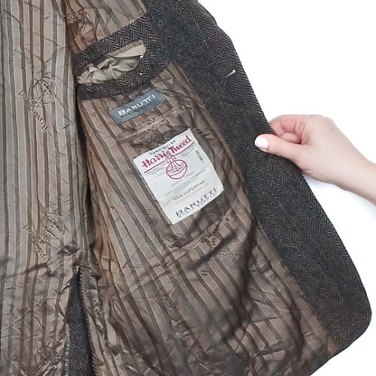VIN-OUTW-33751 Vintage σακάκι μάλλινο Harris Tweed
