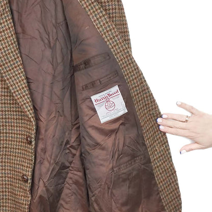 VIN-OUTW-33520 Vintage σακάκι μάλλινο Harris Tweed