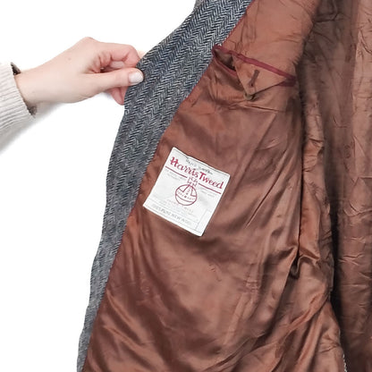 VIN-OUTW-33752 Vintage σακάκι μάλλινο Harris Tweed