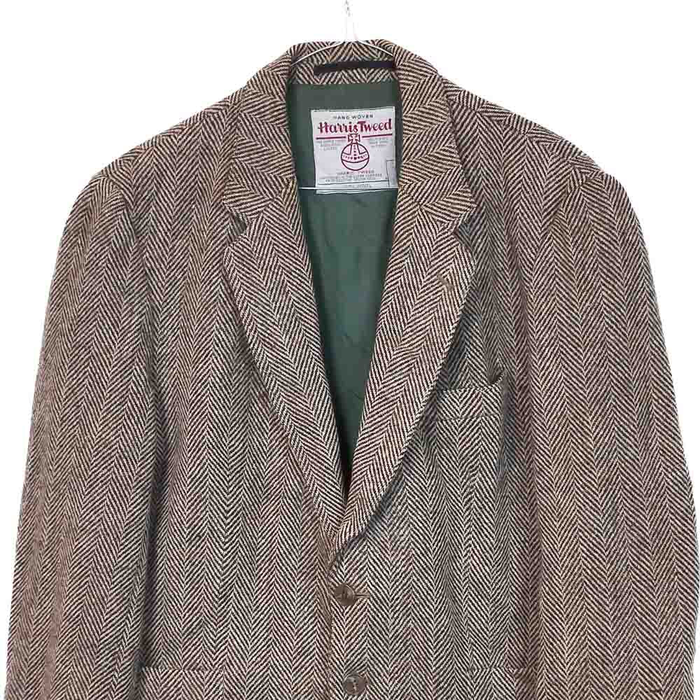 VIN-OUTW-33521 Vintage σακάκι μάλλινο Harris Tweed