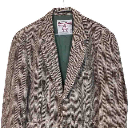 VIN-OUTW-33521 Vintage σακάκι μάλλινο Harris Tweed