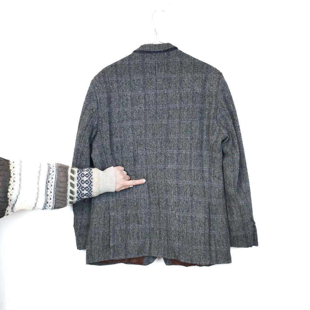 VIN-OUTW-33752 Vintage σακάκι μάλλινο Harris Tweed