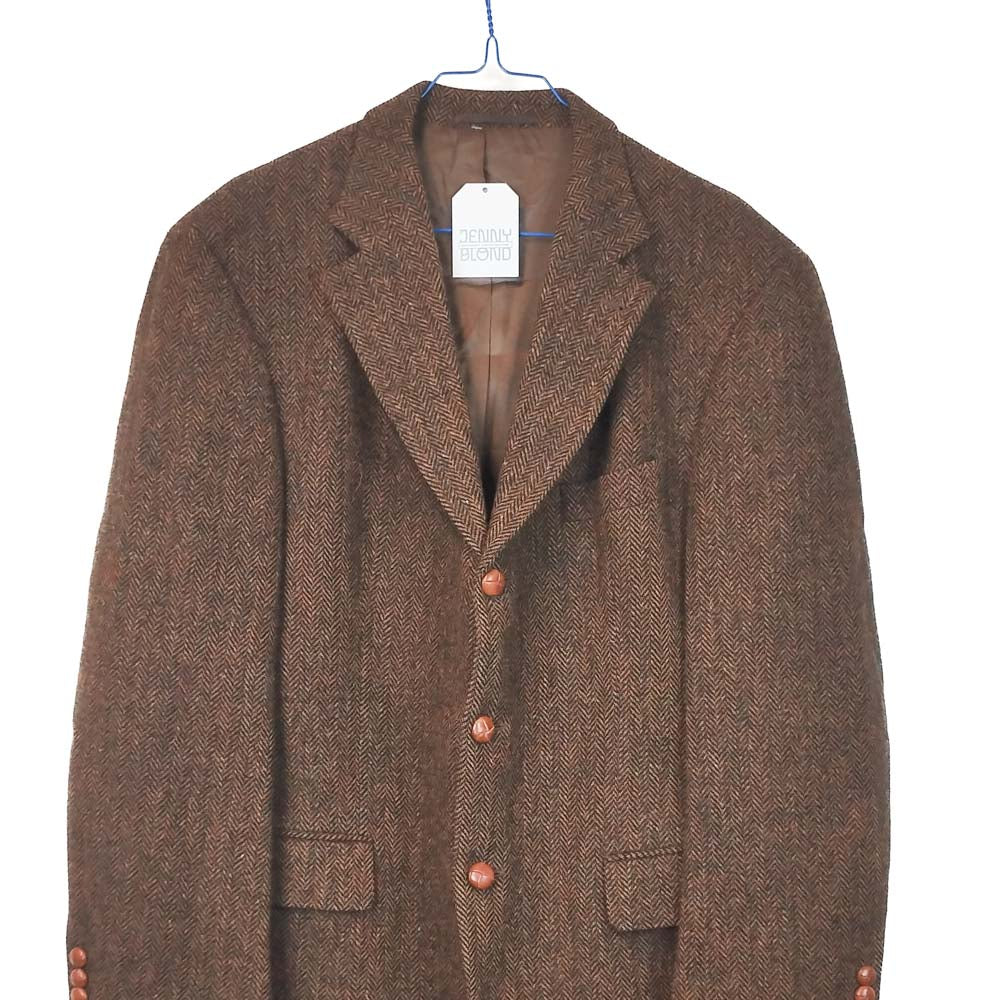 VIN-OUTW-33416 Vintage σακάκι μάλλινο Harris Tweed size: 25