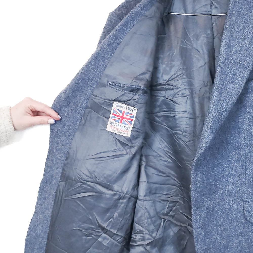 VIN-OUTW-33522 Vintage σακάκι μάλλινο Harris Tweed