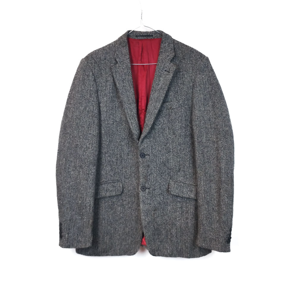VIN-OUTW-33523 Vintage σακάκι μάλλινο Harris Tweed