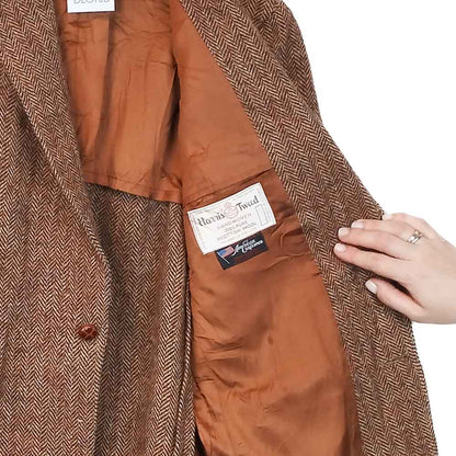 VIN-OUTW-33754 Vintage σακάκι μάλλινο Harris Tweed