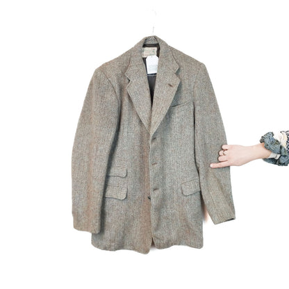 VIN-OUTW-33755 Vintage σακάκι μάλλινο Harris Tweed