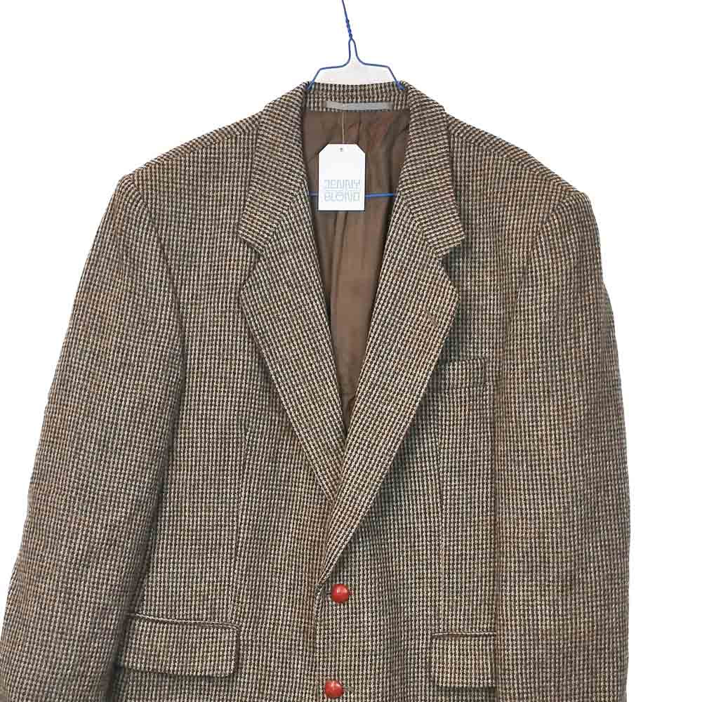 VIN-OUTW-33308 Vintage σακάκι μάλλινο Harris Tweed size 52
