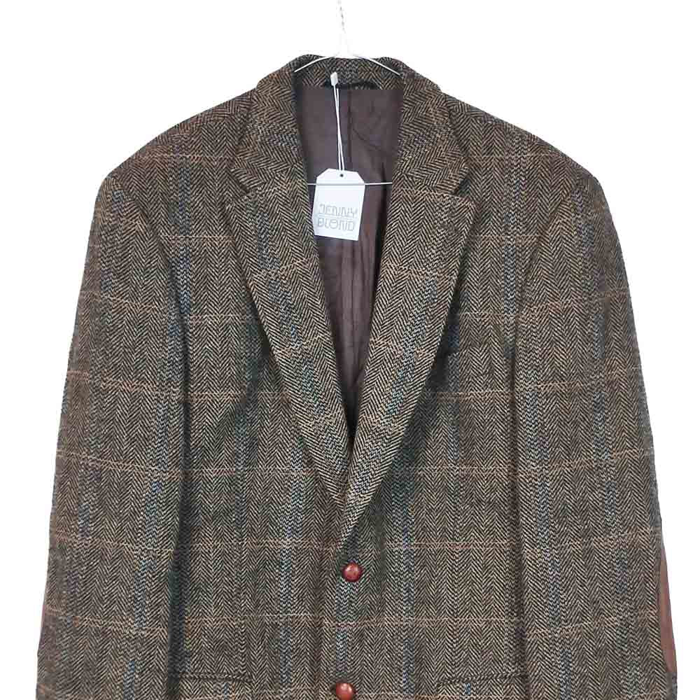 VIN-OUTW-33800 Vintage σακάκι μάλλινο Harris Tweed
