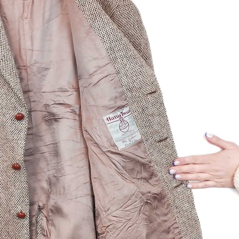 VIN-OUTW-33525 Vintage σακάκι μάλλινο Harris Tweed