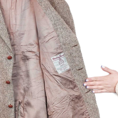 VIN-OUTW-33525 Vintage σακάκι μάλλινο Harris Tweed