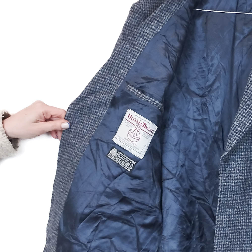 VIN-OUTW-33526 Vintage σακάκι μάλλινο Harris Tweed