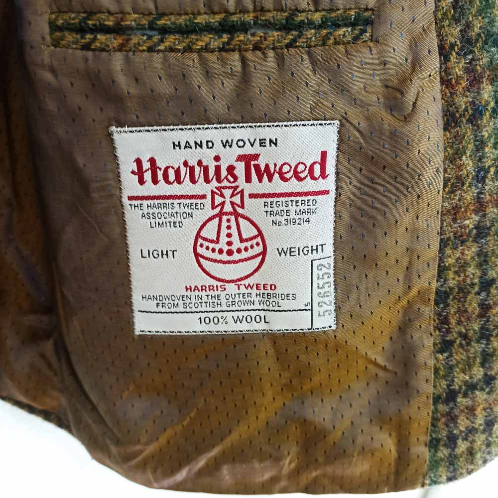 VIN-OUTW-25524 Vintage αυθεντικό σκωτσέζικο Harris tweed σακάκι
