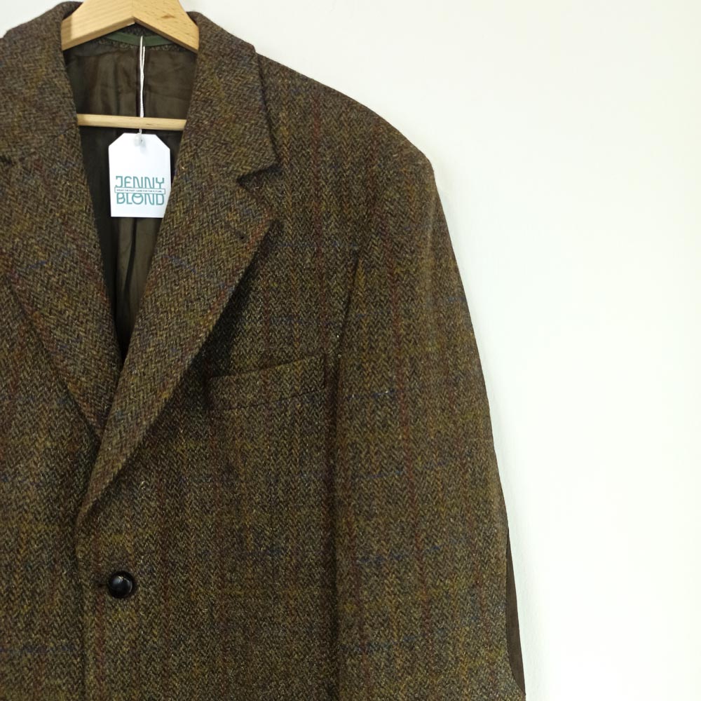 VIN-OUTW-25541 Vintage αυθεντικό σκωτσέζικο Harris tweed σακάκι