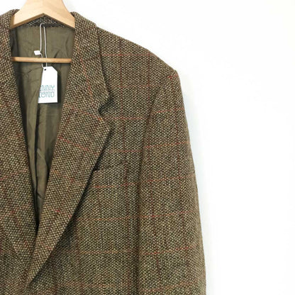 VIN-OUTW-25528 Vintage αυθεντικό σκωτσέζικο Harris tweed σακάκι