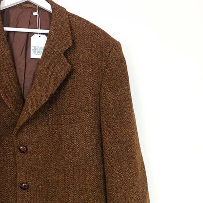 VIN-OUTW-25536 Vintage αυθεντικό σκωτσέζικο Harris tweed σακάκι