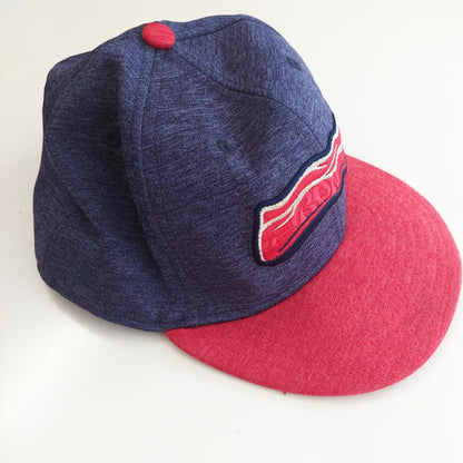 VIN-HAT-23968 Vintage καπέλο κόκκινο-μπλε