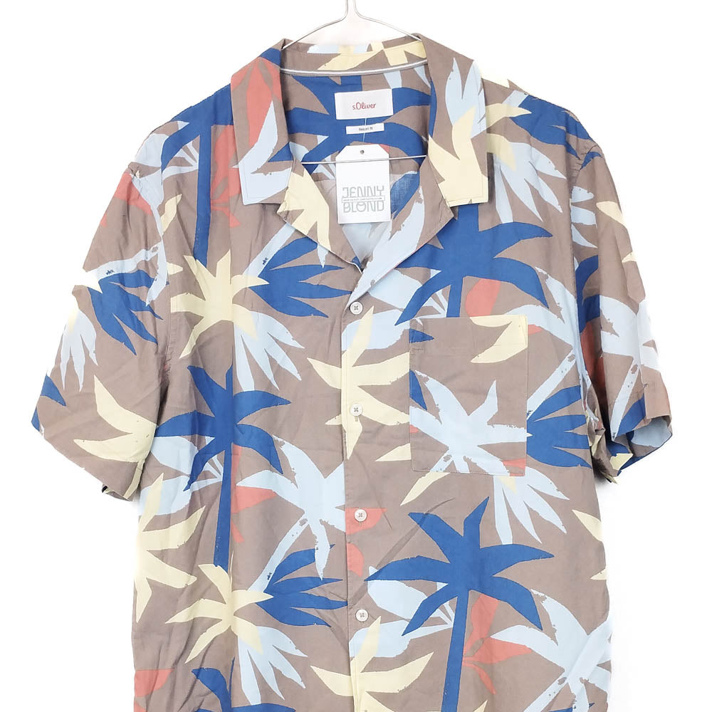 VIN-SHI-35007 Vintage πουκάμισο hawaiian style L
